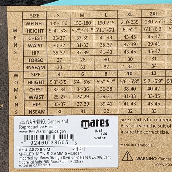 Mares Men's M-Flex 2.5mm Shorty Wetsuit - M - Picture 7 of 8